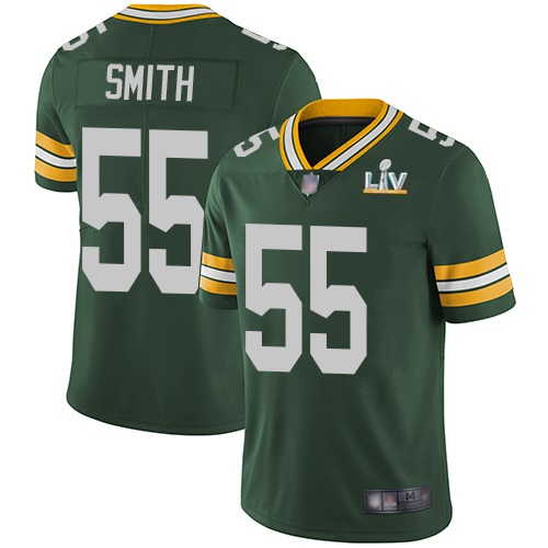 Men's Green Bay Packers #55 Za'Darius Smith Green NFL 2021 Super Bowl LV Stitched Jersey